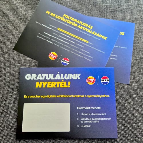 pepsi lays ceges promocio egyedi kaparos sorsjegy